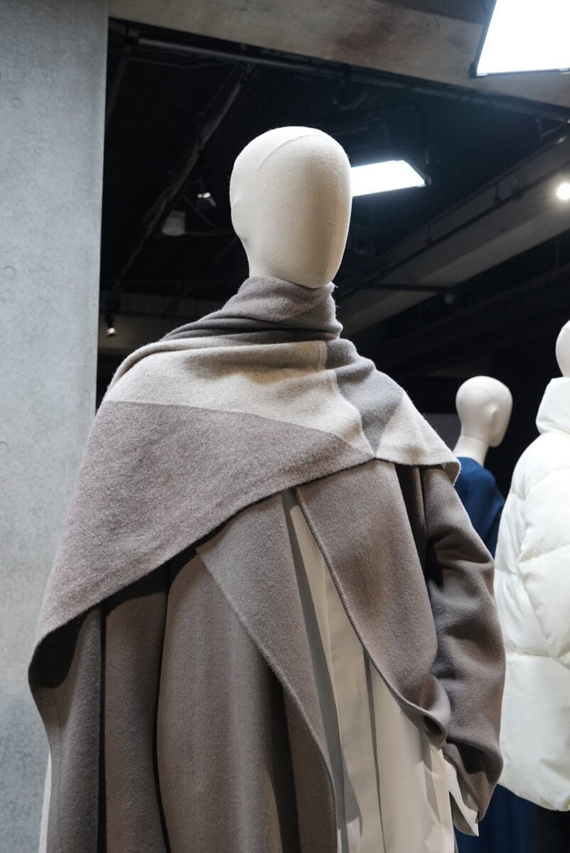 PLST_ジオメトリックニットストール