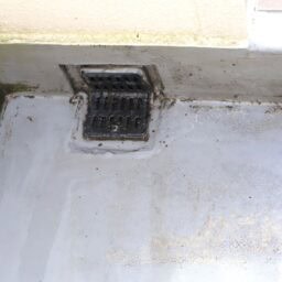 掃除後のベランダ