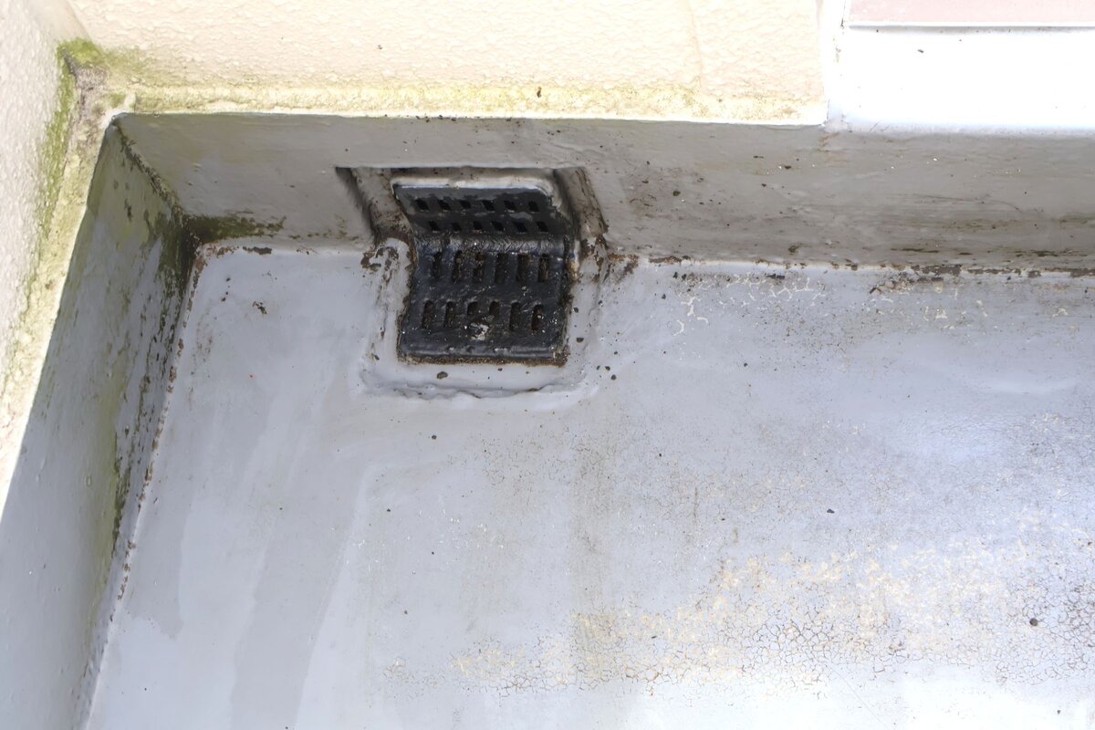 掃除後のベランダ