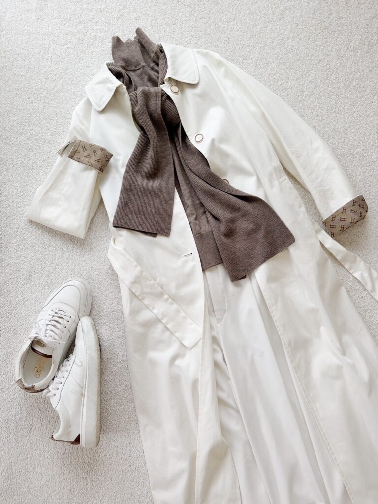 有村さんトレンチコーデ2