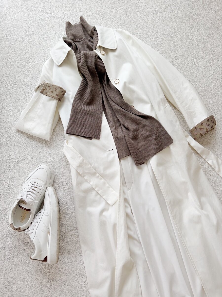 有村さんトレンチコーデ2