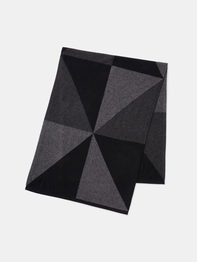 ジオメトリックニットストール　￥13,000