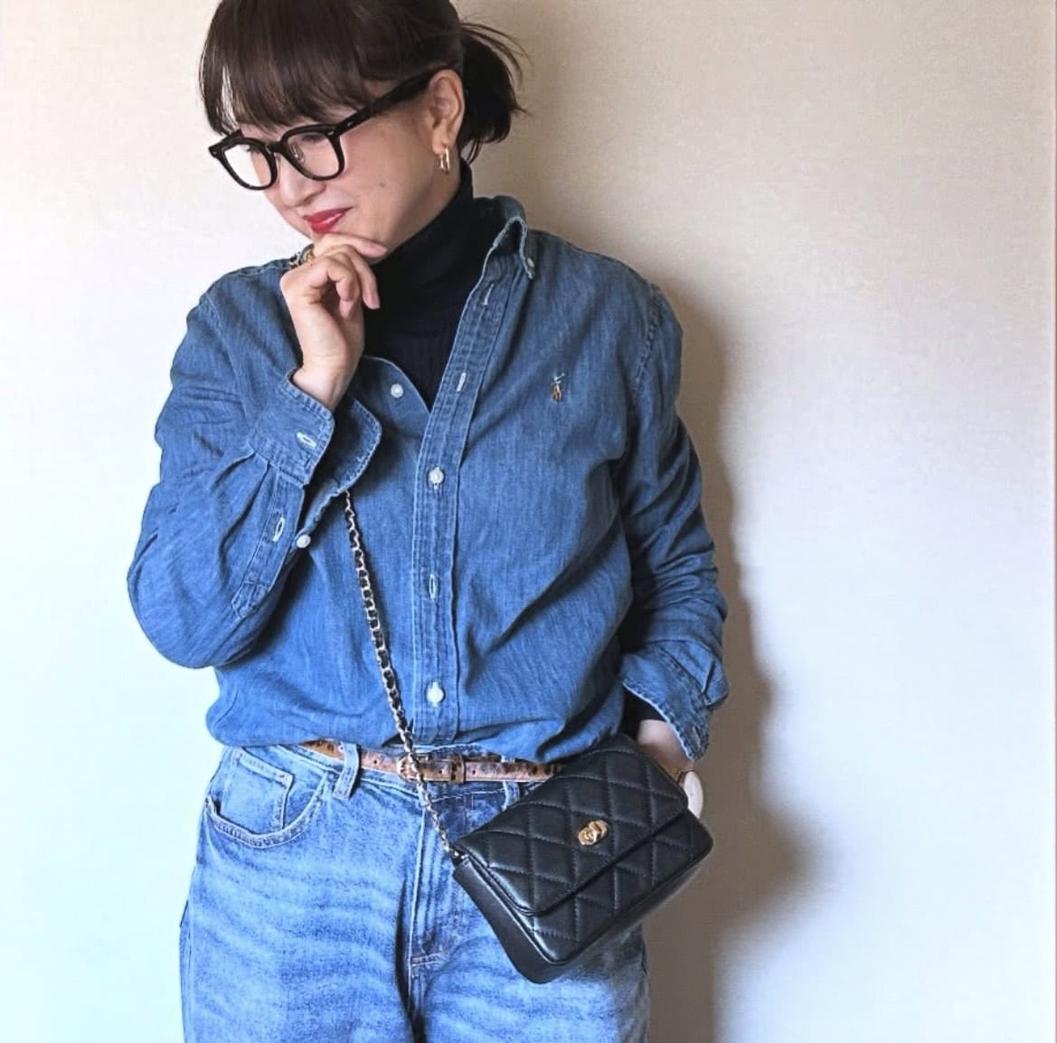 yumikoさん11月ブログ_デニムONデニムコーデ