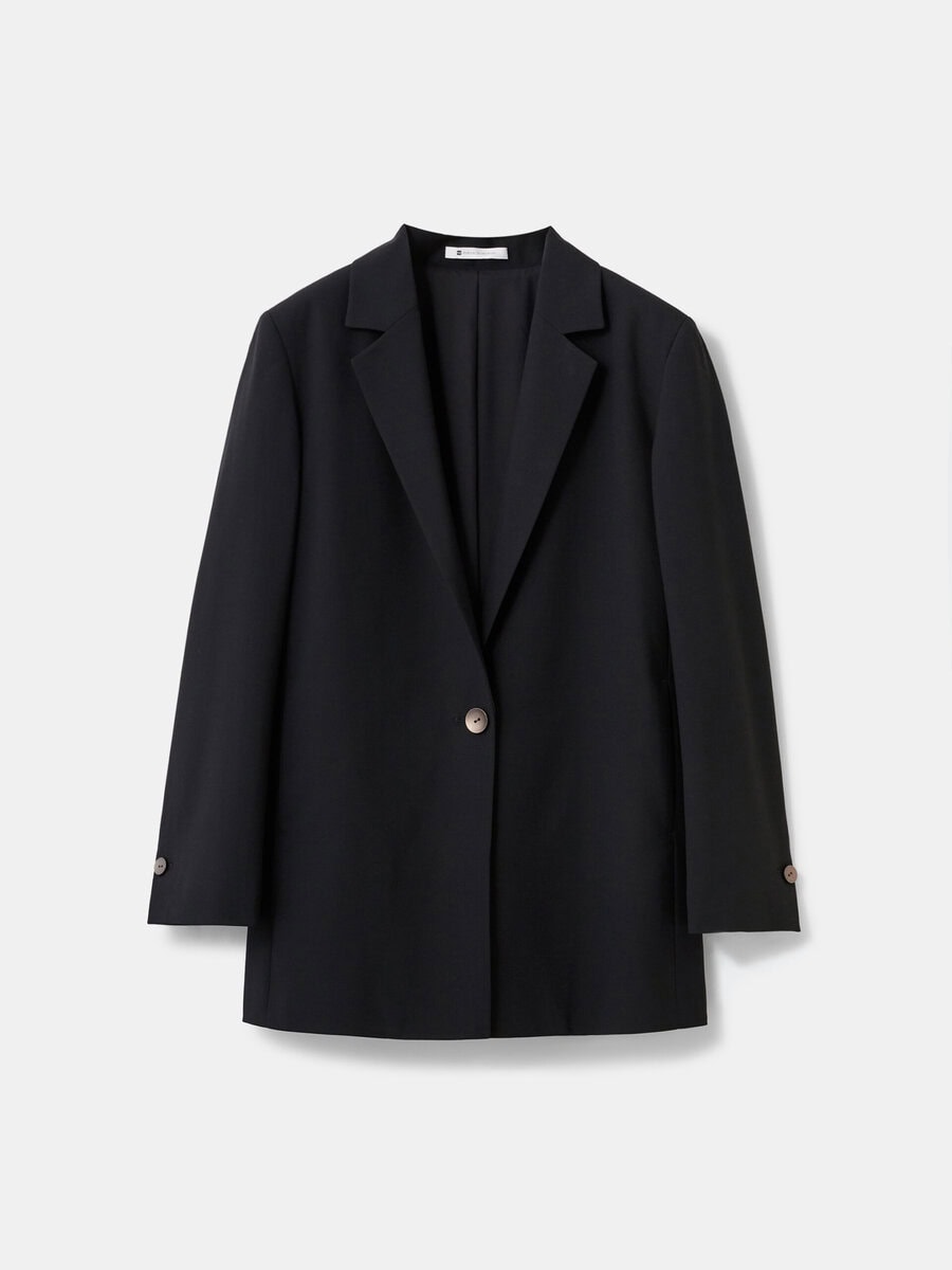 ウールブレンドオーバーサイズジャケット　￥27,000