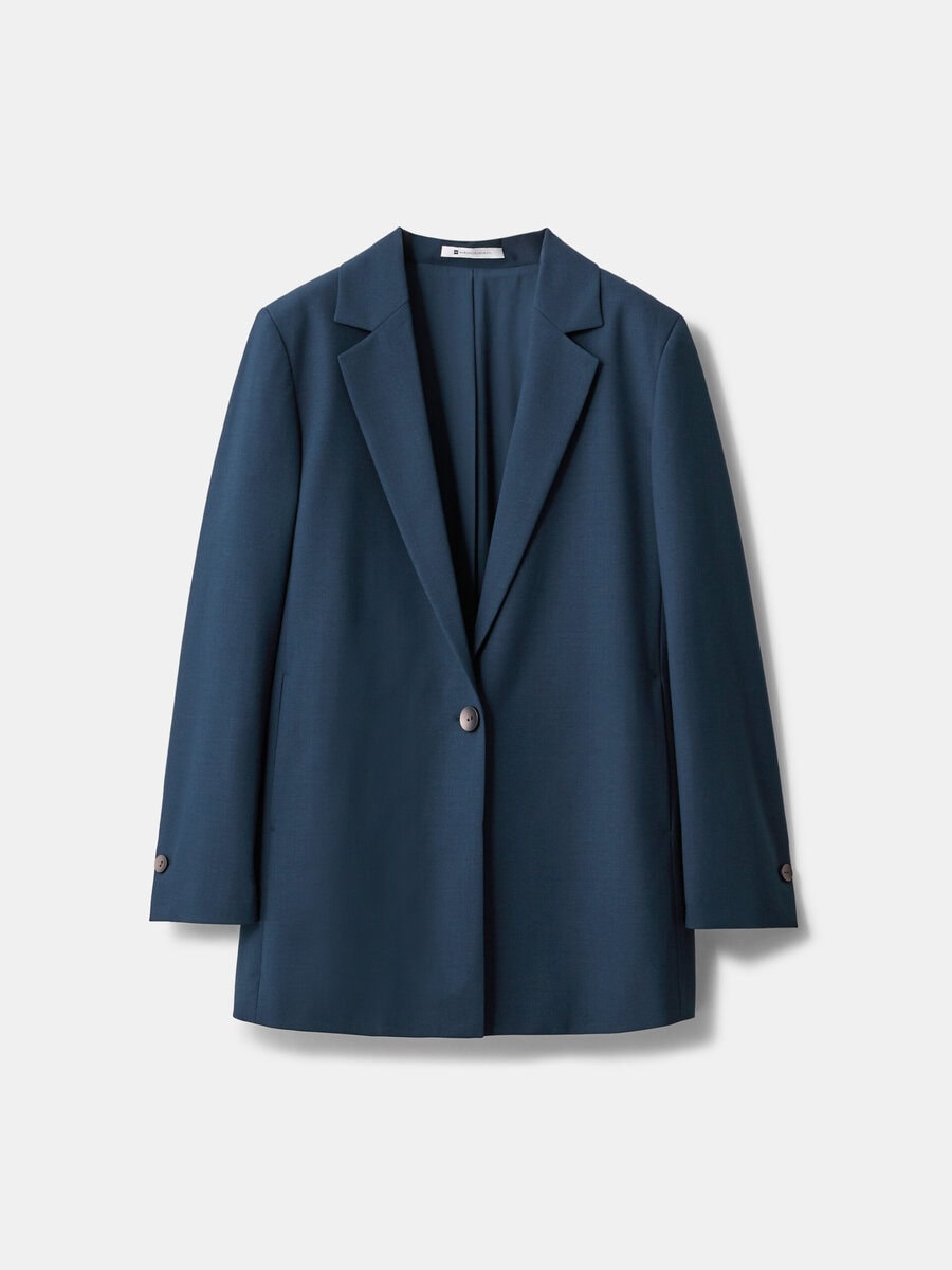 ウールブレンドオーバーサイズジャケット　￥27,000