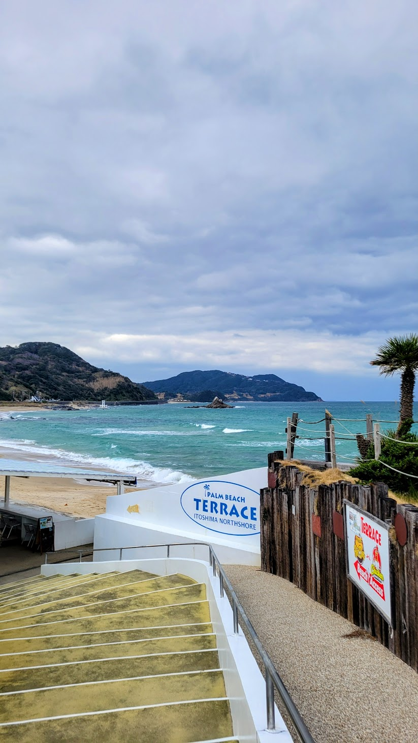 階段を降りた先にフォトスポットがあります