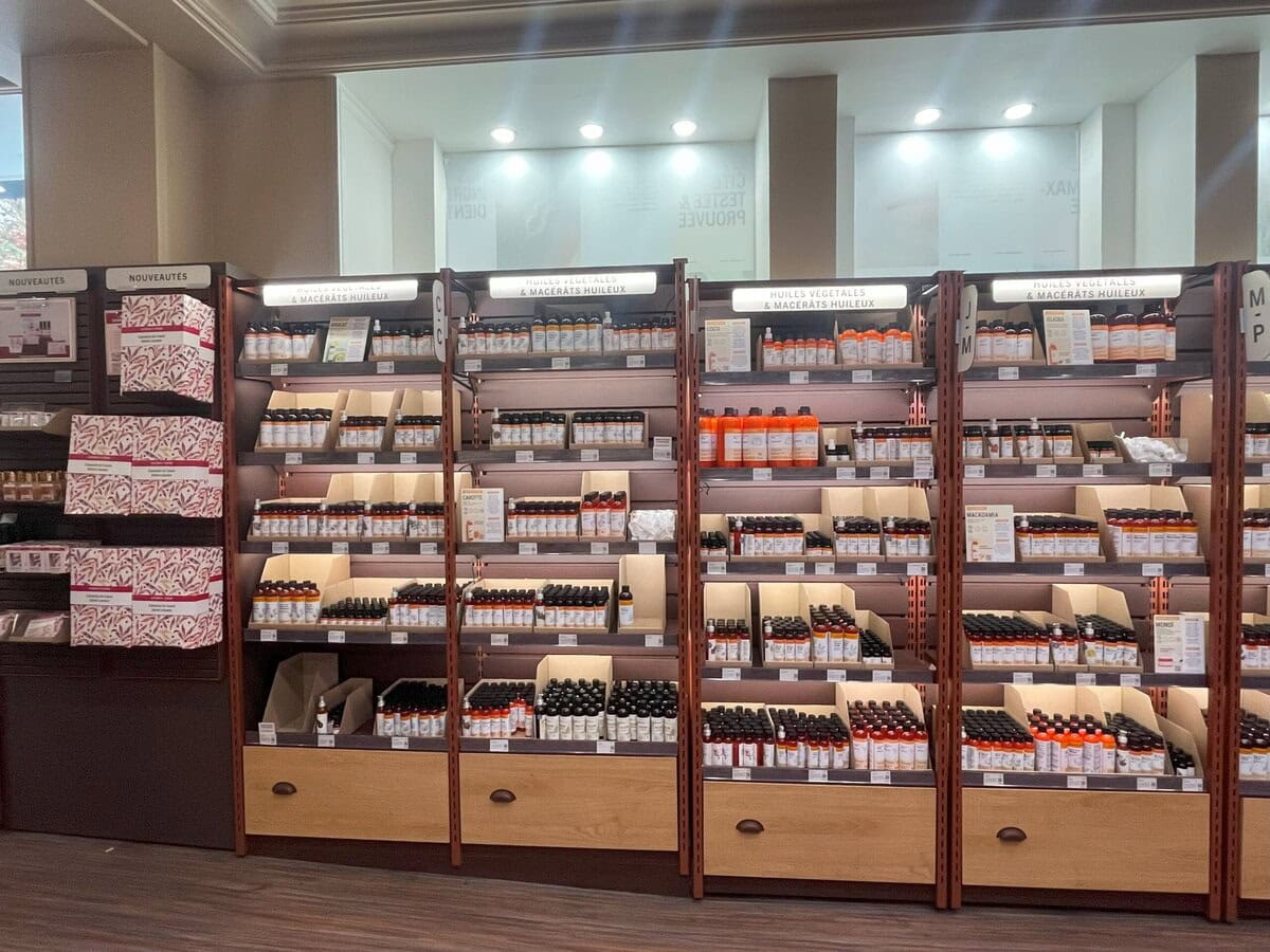 エッセンシャルオイルのコーナー