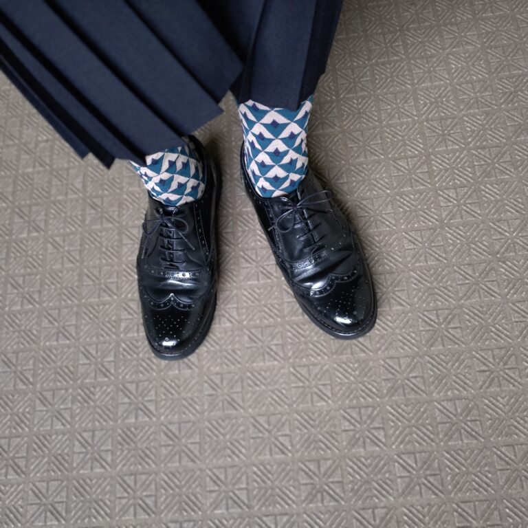 礒部さんのショートジャケットコーデ①の足元