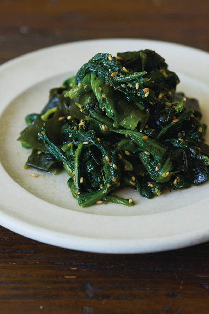 ほうれん草とわかめのナムル