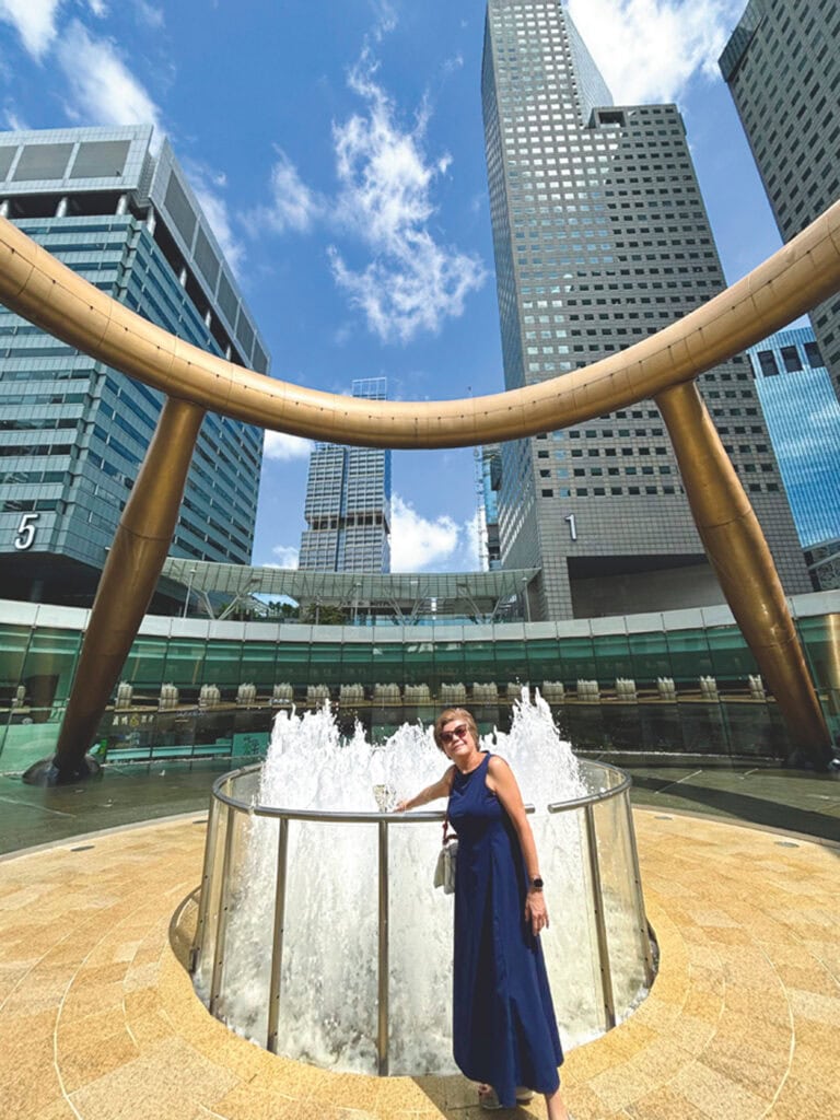 サンテックシティの中心部にある「富の噴水」