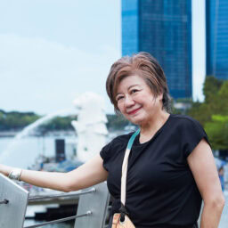 マリーナベイ地区はいい「気」が溢れる場所。マーライオン像は悪い気がシンガポールに入らぬよう守っている。