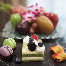 部屋ではウエルカムデザートがお出迎え。