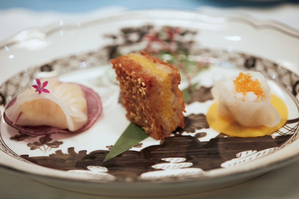 さまざまな風味と食感が感じられる口福の点心たち。