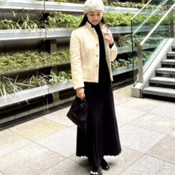 ニット帽を合わせたスタイル②