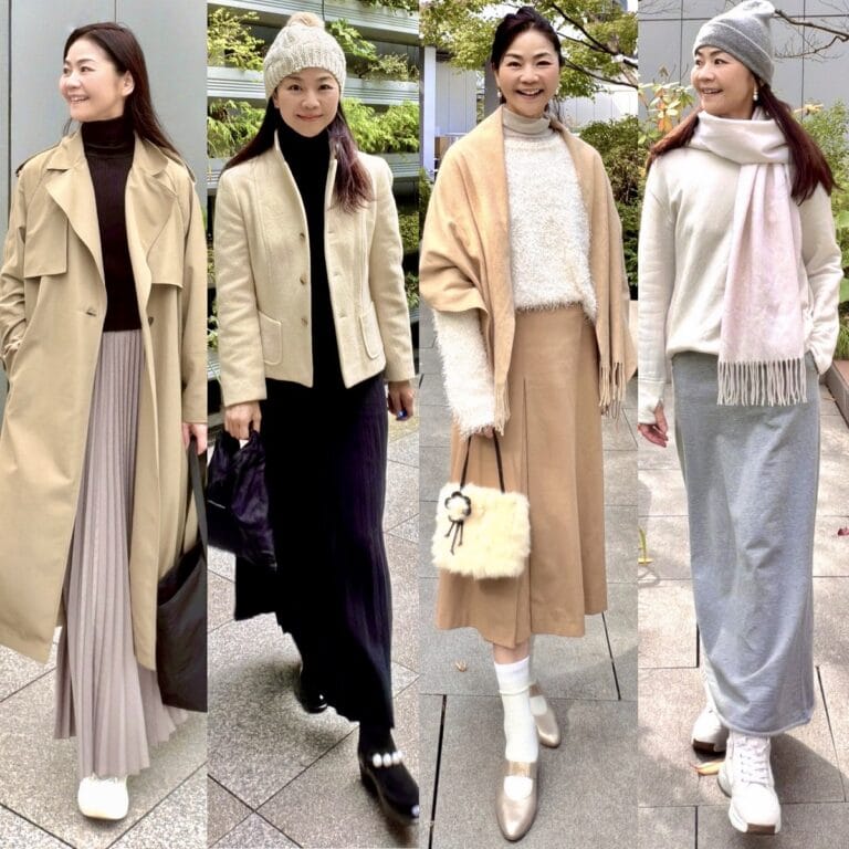 桜井智子さんの秋冬でも楽しめるスカートコーデ４選