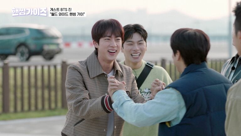 JINと『ハンサムガイズ』のメンバー