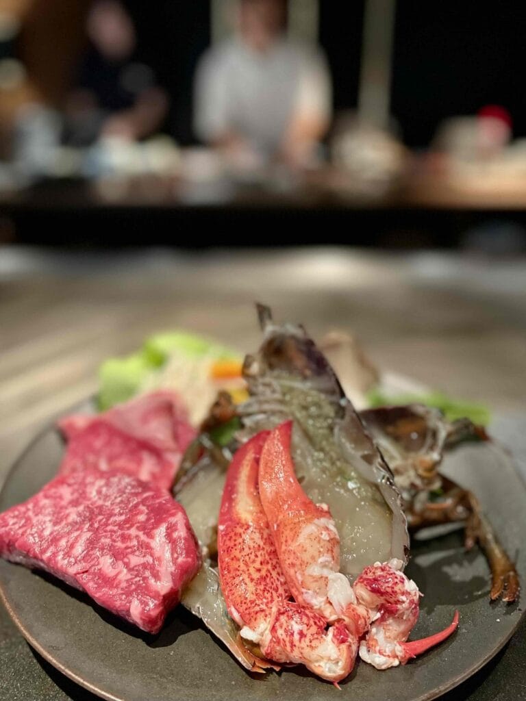 沖縄「Southwest Grand Hotel まつ尾」の鉄板焼き料理