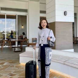 素敵ブロガー鈴木恵さん沖縄旅の着こなし