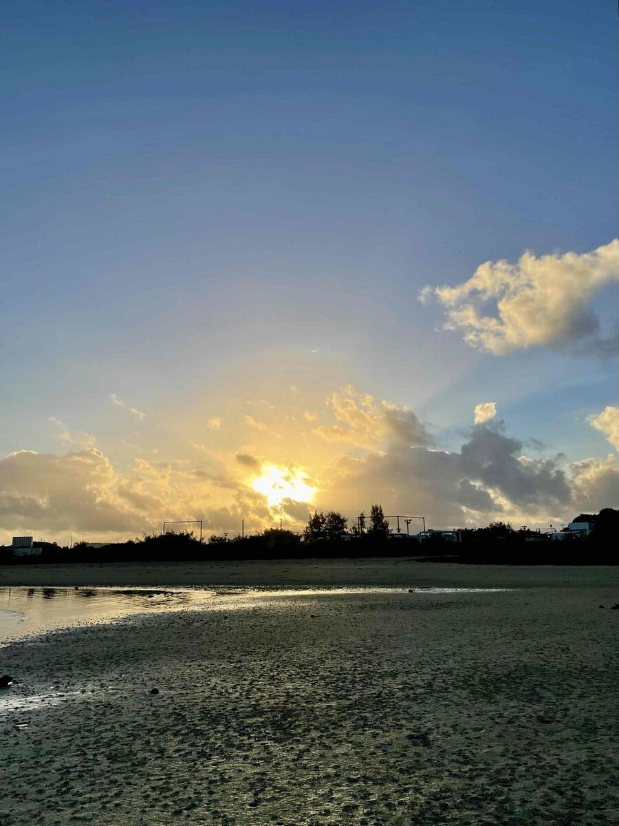 沖縄の朝焼け