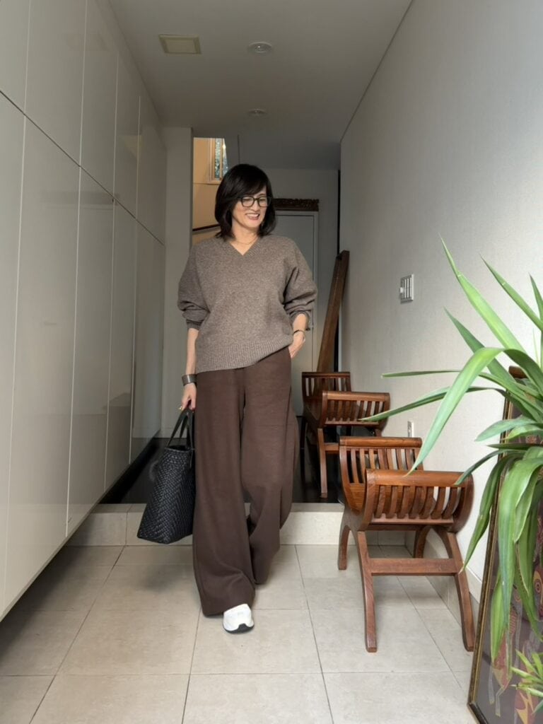 ZARAのニットを着回し