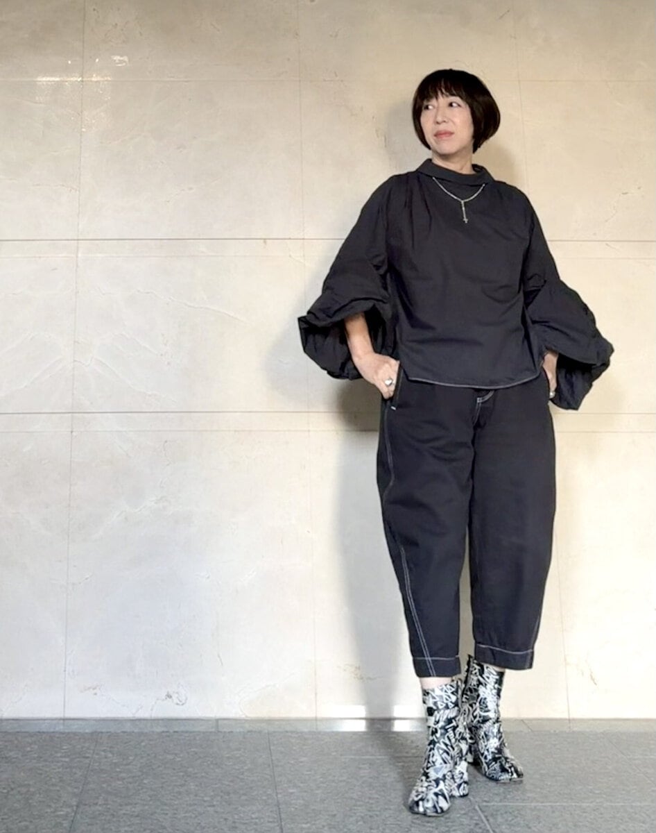 上林さん_12月ブログ染め直した洋服でコーディネート