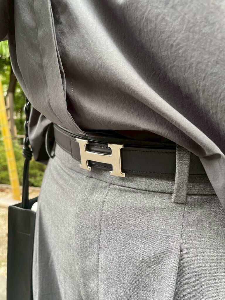HERMESのベルトでキチンと感をプラス