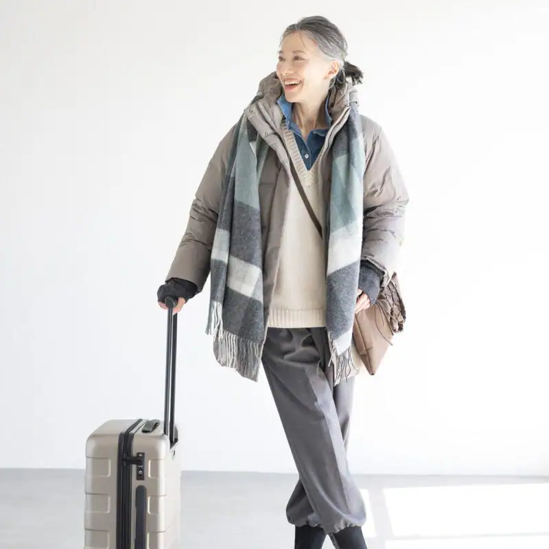 【第1位】【60代ファッション】人気スタイリスト・地曳いく子さんが伝授!冬の北海道旅2泊3日の着まわしファッションのコツとは?【旅のおしゃれ】