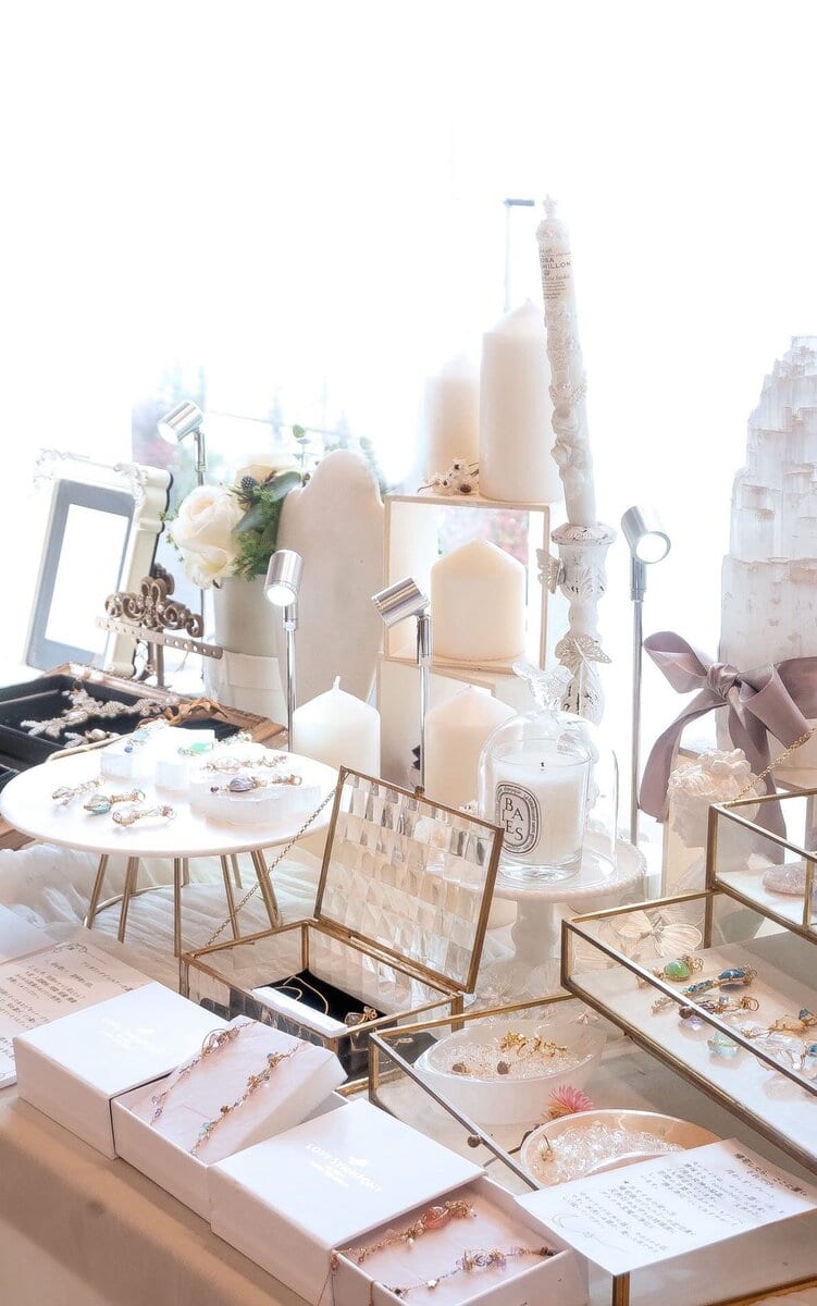 アクセサリー作家さんの展示会