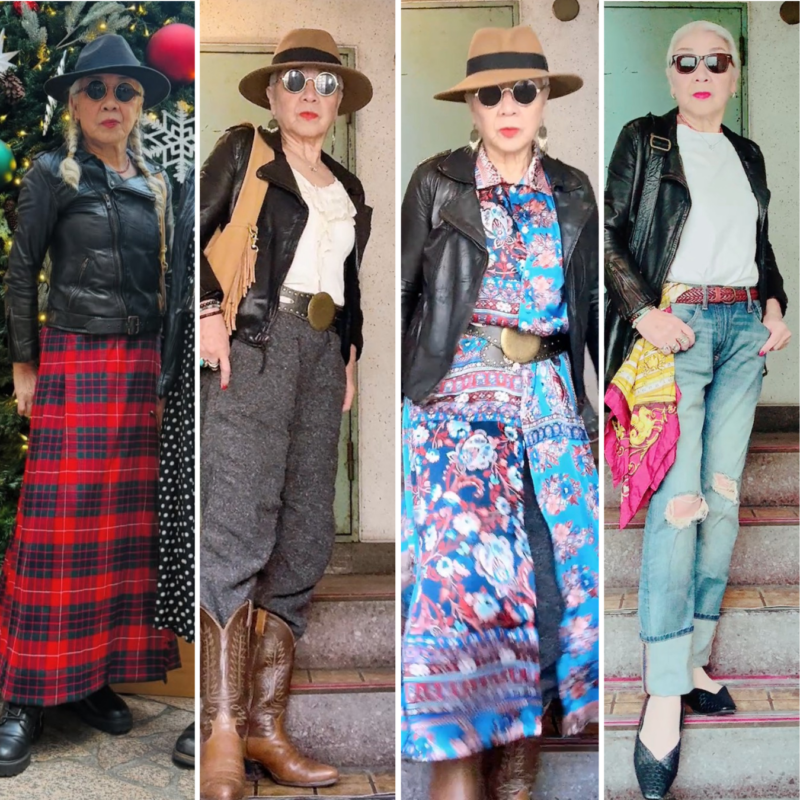 【60代おしゃれのヒント】大人女子が「カッコよく」「上品に」革ジャンを着こなすには?皮ジャンコーデのコツを伝授!