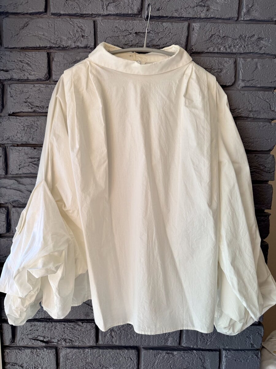 上林さん_12月ブログ洋服の染め直し_ホワイトブラウス