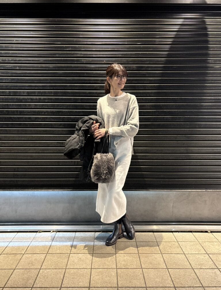 fumiさん_ヘビーウェイトスウェットナロースカート_1