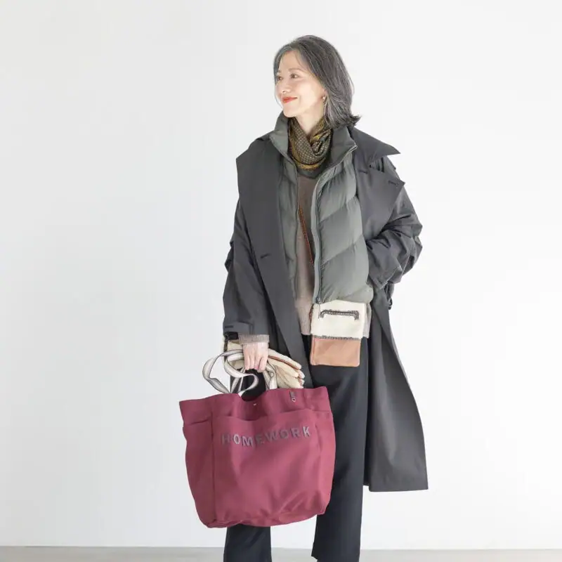 【第4位】【60代ファッション】人気スタイリスト・地曳いく子さんが伝授!冬の1泊2日温泉旅のおしゃれとは?【着まわし】