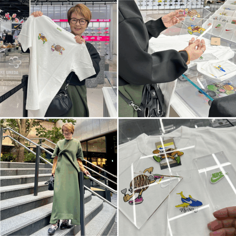 【60代お出かけ】世界にひとつだけ！「NIKE BY YOU」で自分だけのオリジナルを作りに「グラングリーン大阪」へ！
