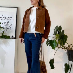 SHINOBEさん_スリムフレアトラウザージーンズ