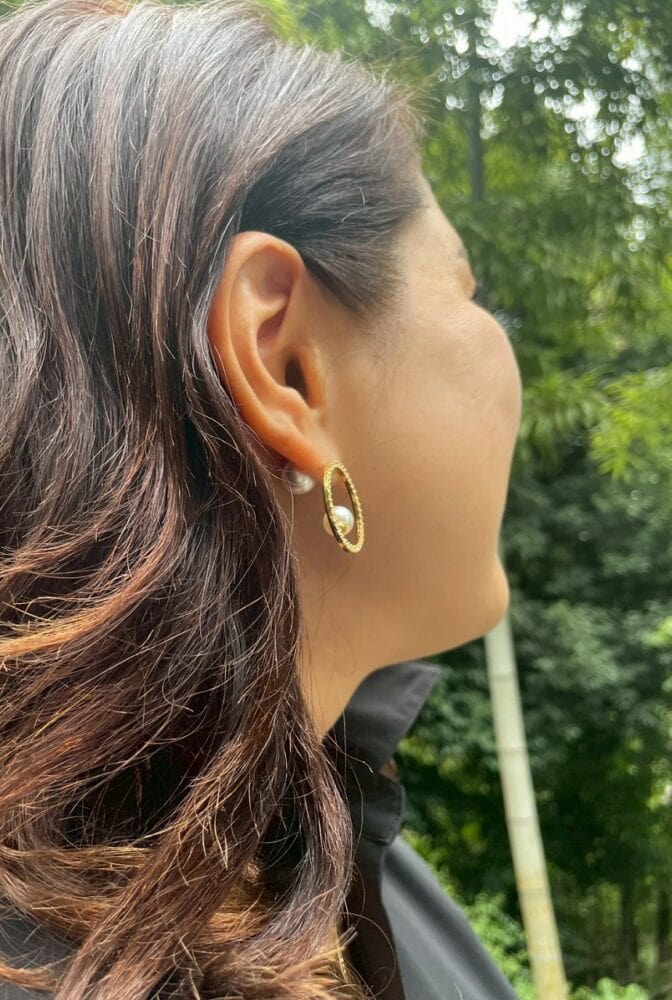 プチプラでも高見え!パール×ゴールドのピアス