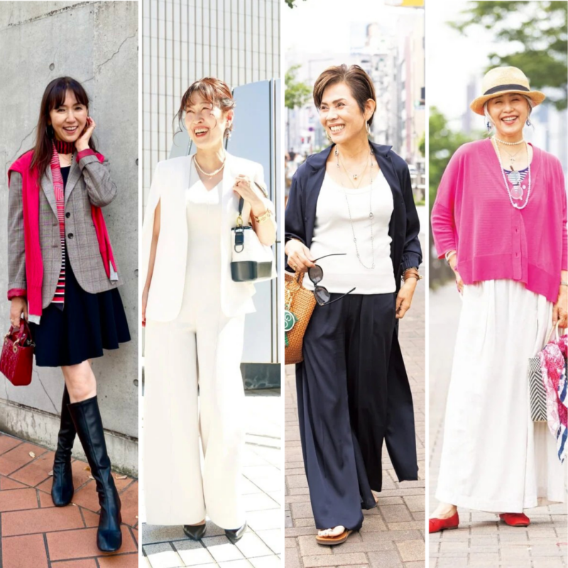 【名古屋・福岡マダムのスナップまとめ】「シャネル」、「エルメス」から「ザラ」、「H&M」まで!ミックスコーデに技ありのおしゃれシニアの着こなしが参考になる!