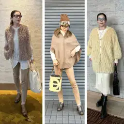 【第7位】【60代ファッション＆お出かけ】冬のワントーンコーデで女子旅＆優美なヒルトンホテルランチを満喫♪