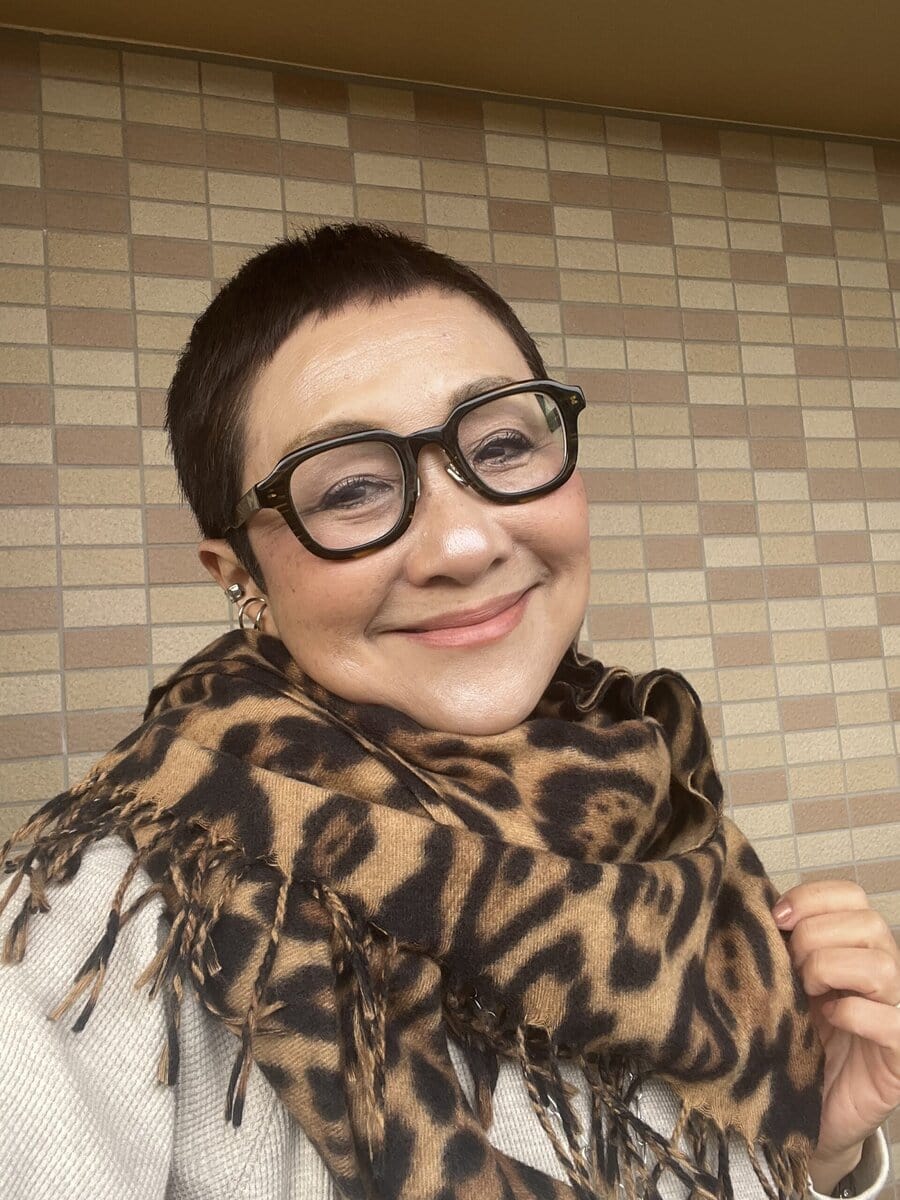 加藤理恵さんのストールファッション