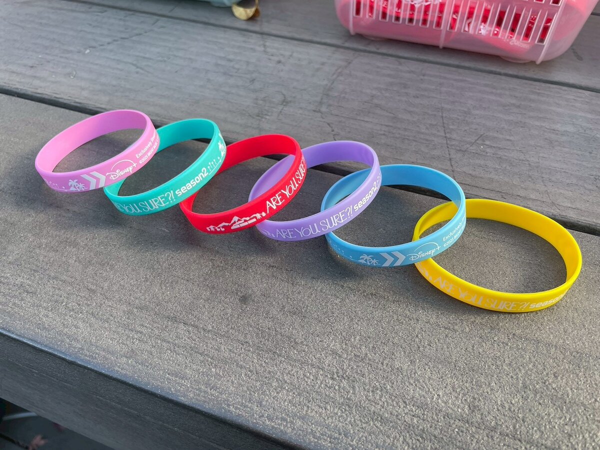 当てた色のカラーのラバーバンドをプレゼント