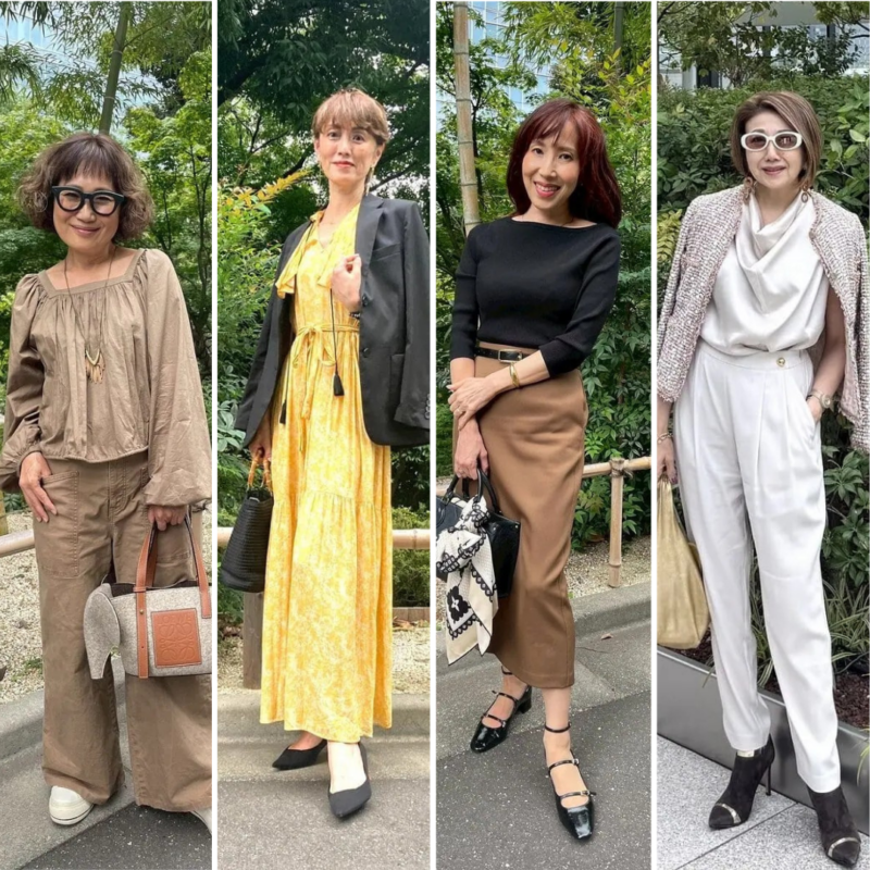 【東京マダムスナップ4選】ハイブランドもJINSもユニクロも!おしゃれ50代・60代がリアルに着ているものとは?