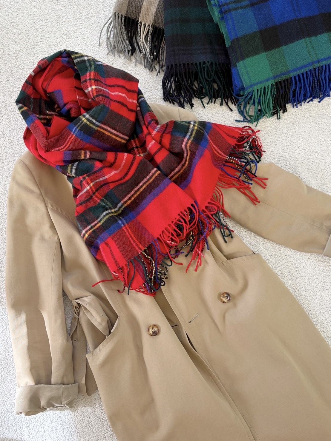 チェックストール