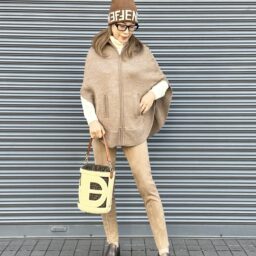 MOTOMIさん12月ブログ_カフェオレカラーコーデ