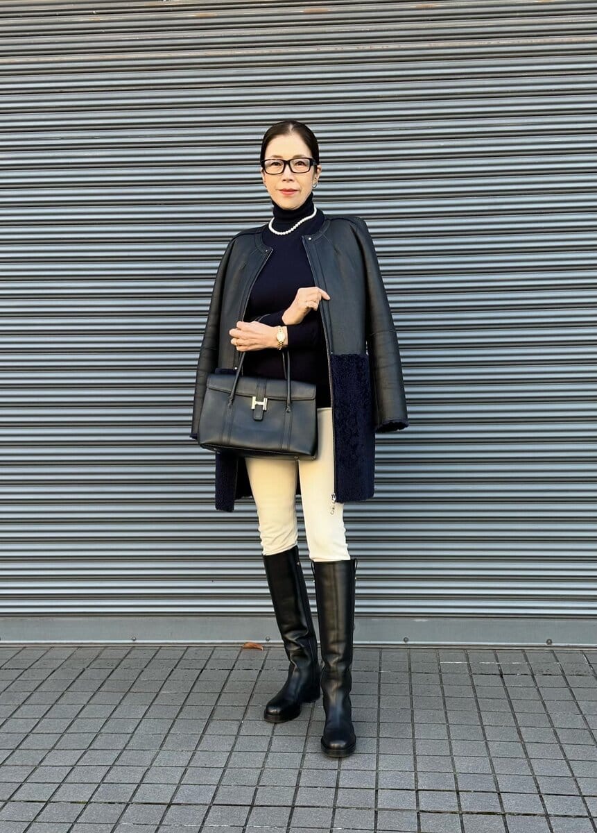 MOTOMIさん１２月ブログ_茄子紺ネイビー