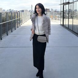 有村さん_guナローロングスカートZ(ブラック)_2