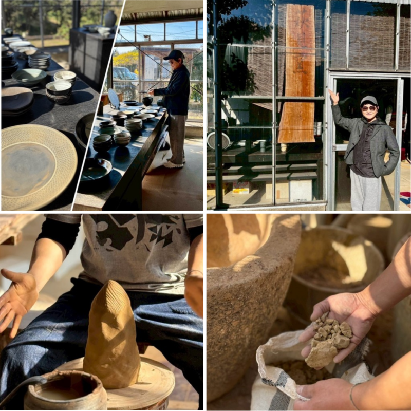 【60代 陶芸体験】いざ大人の社会見学へ！熊本「萩見窯」井銅心平さんの工房にて土づくりから形成、初の蹴ロクロ体験までをレポート！