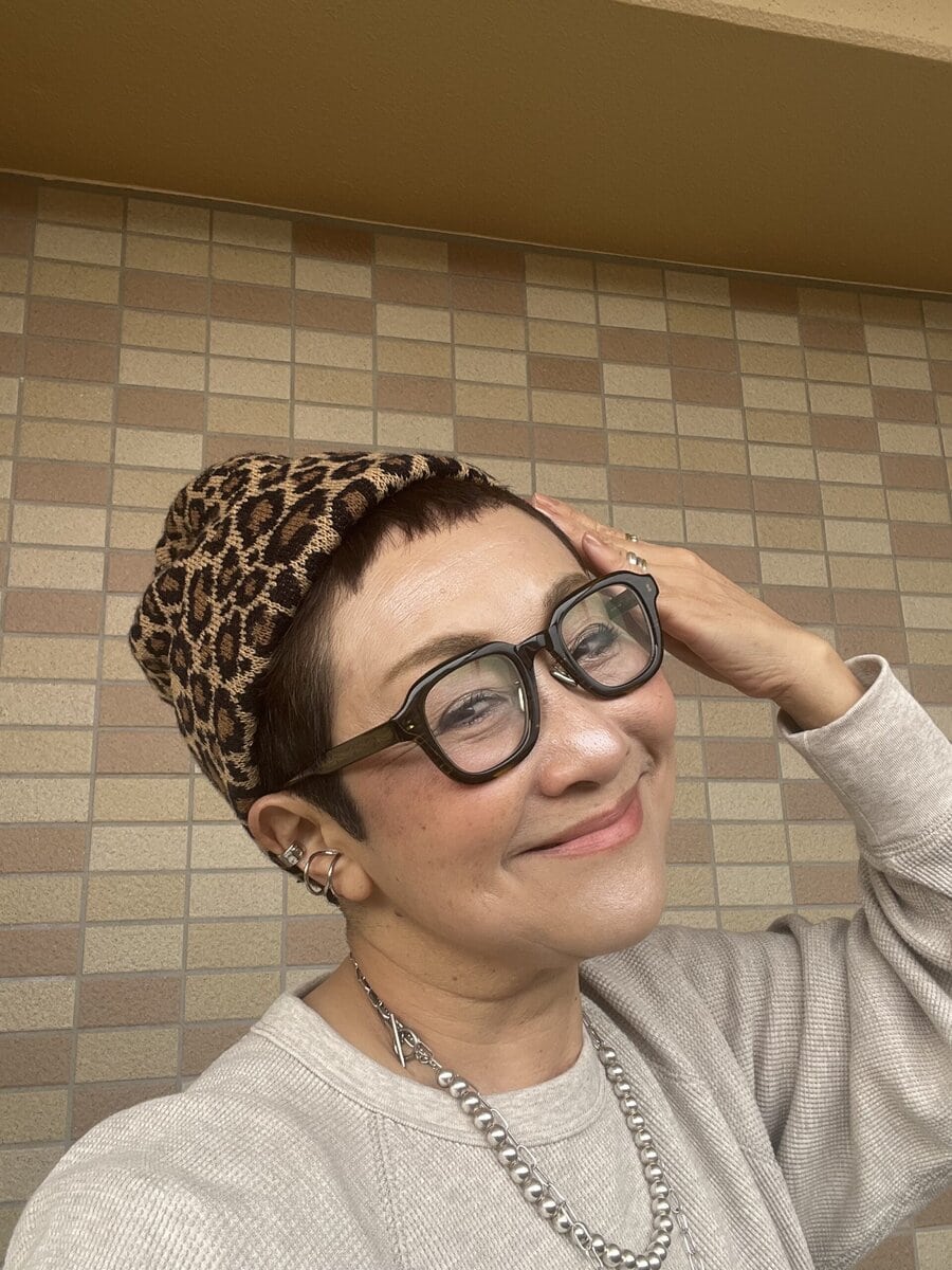 加藤理恵さんのアニマル柄ファッション