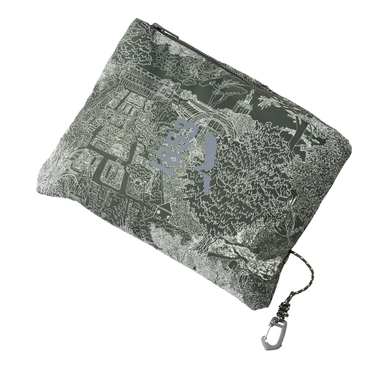 胸下付近にあるポケットの中に折りたたんでしまえば、ぺたんこになってバッグの中でもかさばらない!