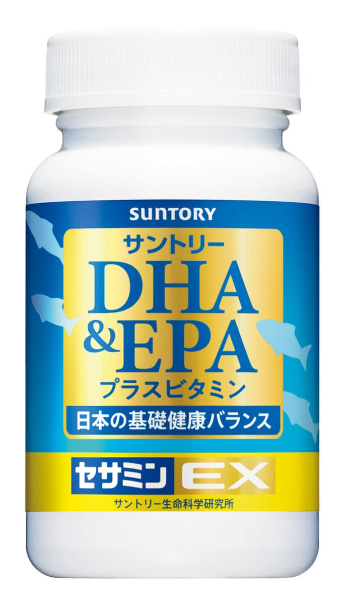 サントリー　DHA&EPA＋セサミンEX　120粒（約30日分） ¥5,940／サントリーウエルネスお客様センター