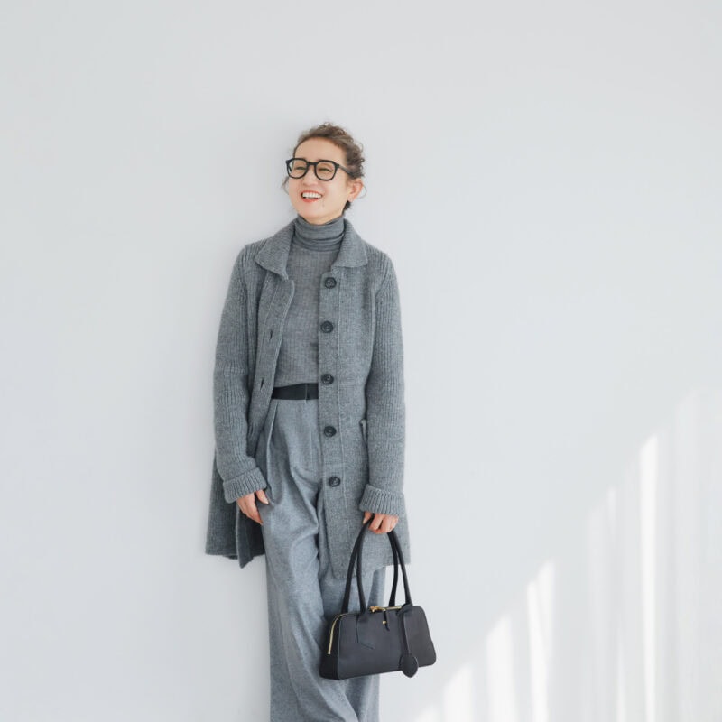 【60代ファッション】人気スタイリスト・坂本久仁子さんの私服を拝見!重ね着やワントーンなど、真似したくなる冬コーデ3選