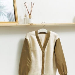 カーディガン感覚で着こなせるあったかボアブルゾン